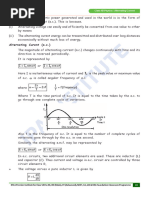 Class 12 Alternating Current Formulas | PDF