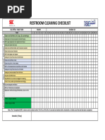 Monthly Toilet Cleaning Checklist-1 | PDF