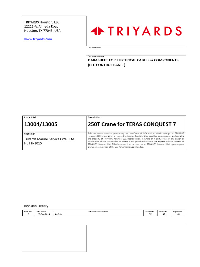 Electrical Cables & Components Datasheet | PDF | Door | Steel