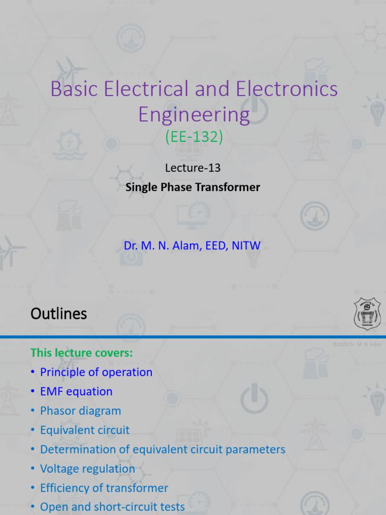 Lec_beee_2023_13sab | PDF | Transformer | Electricity