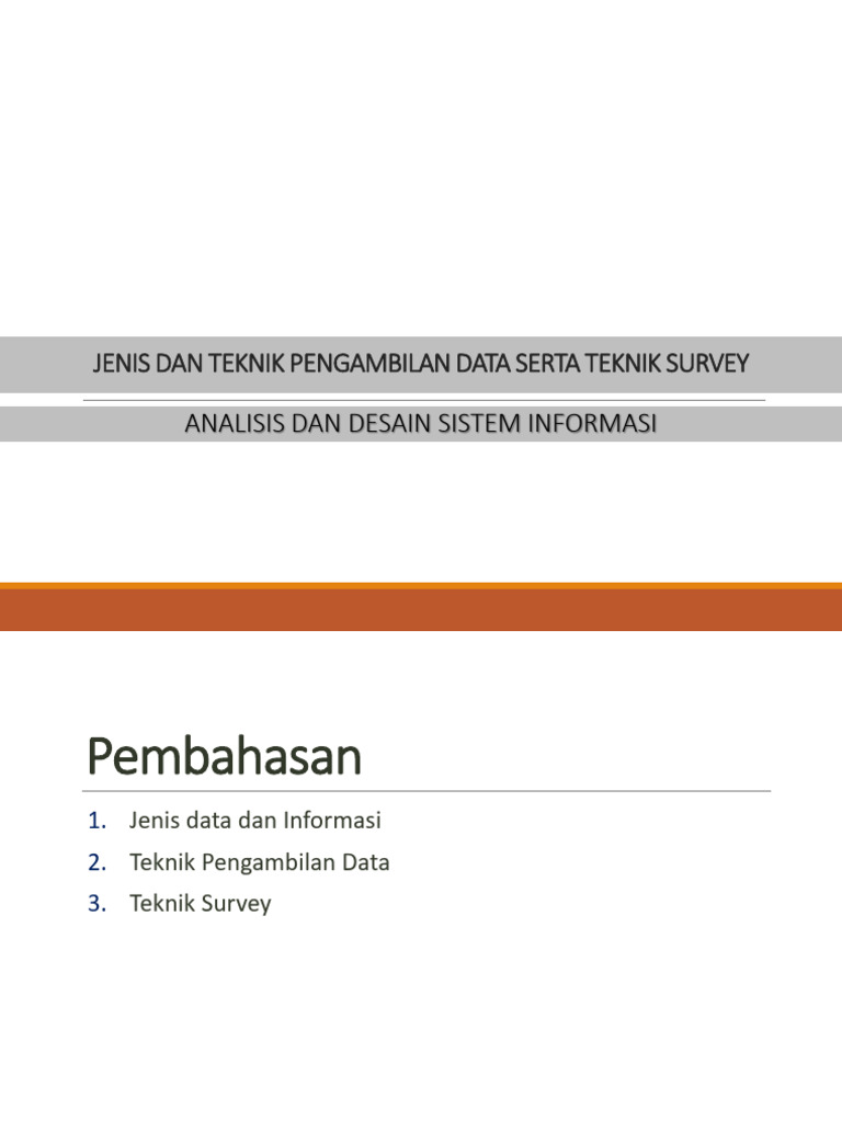 ADSI - Teknik Pengumpulan Data | PDF