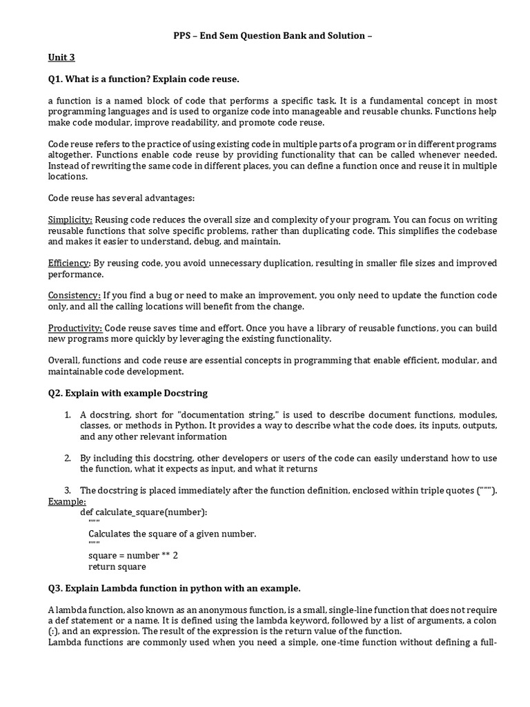 PPS Programs With Solution | PDF | Inheritance (Object Oriented ...