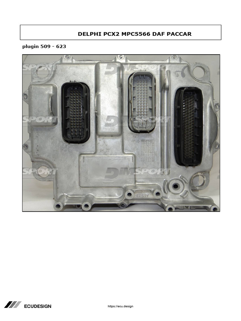 Delphi PCX2 ECU Connection Guide | PDF