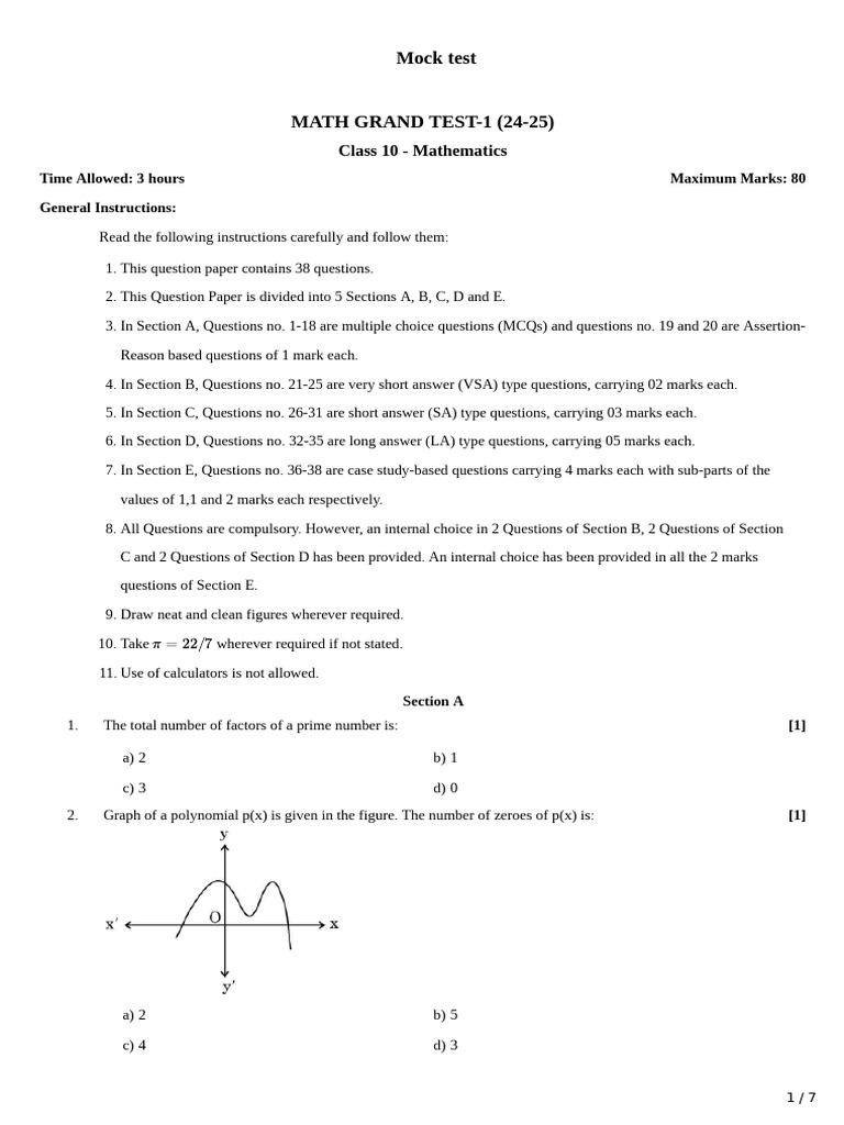 SSC 2025 Math Mock Test Paper | PDF | Circle | Sphere