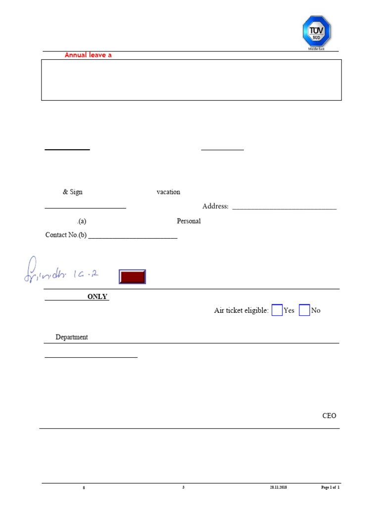 Comp Off - Leave Application New Form R3.28 | PDF | Government