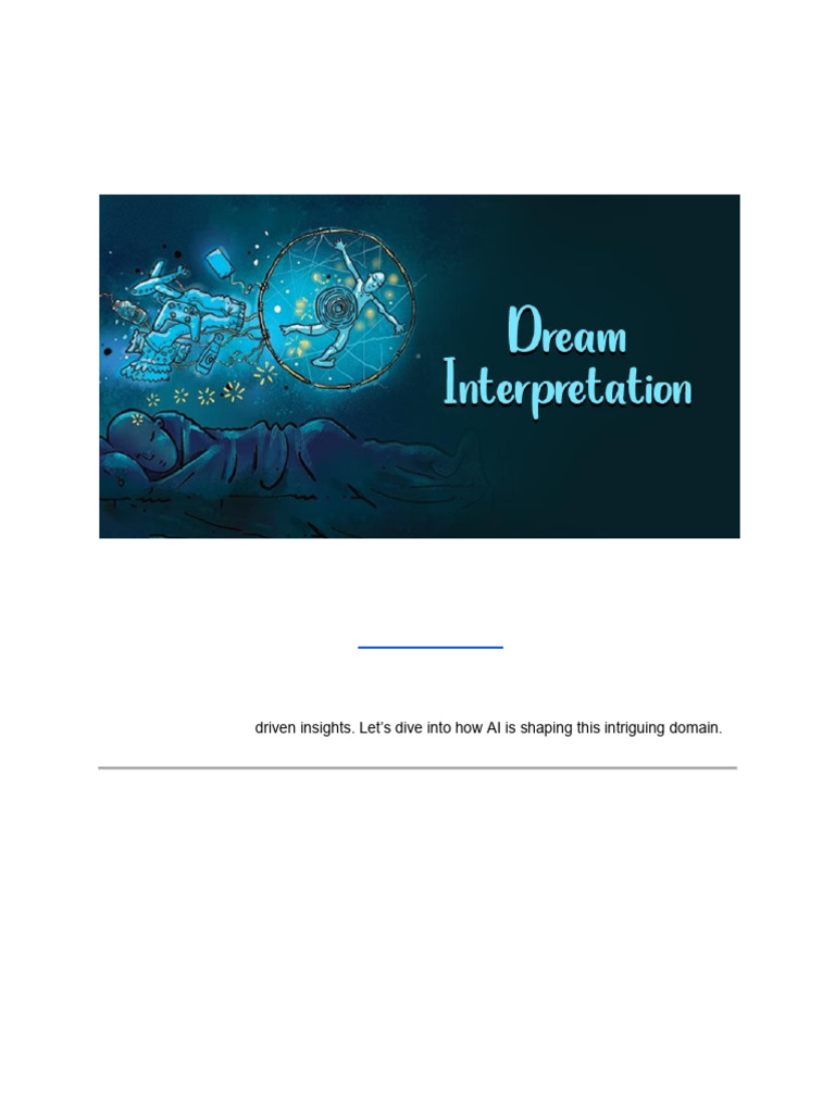 AI Revolution in Dream Interpretation | PDF | Intelligence (AI ...