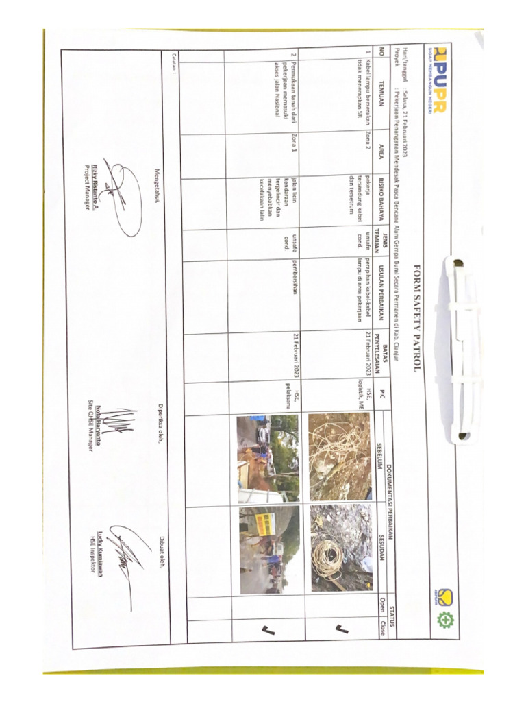Form Safety Patrol | PDF