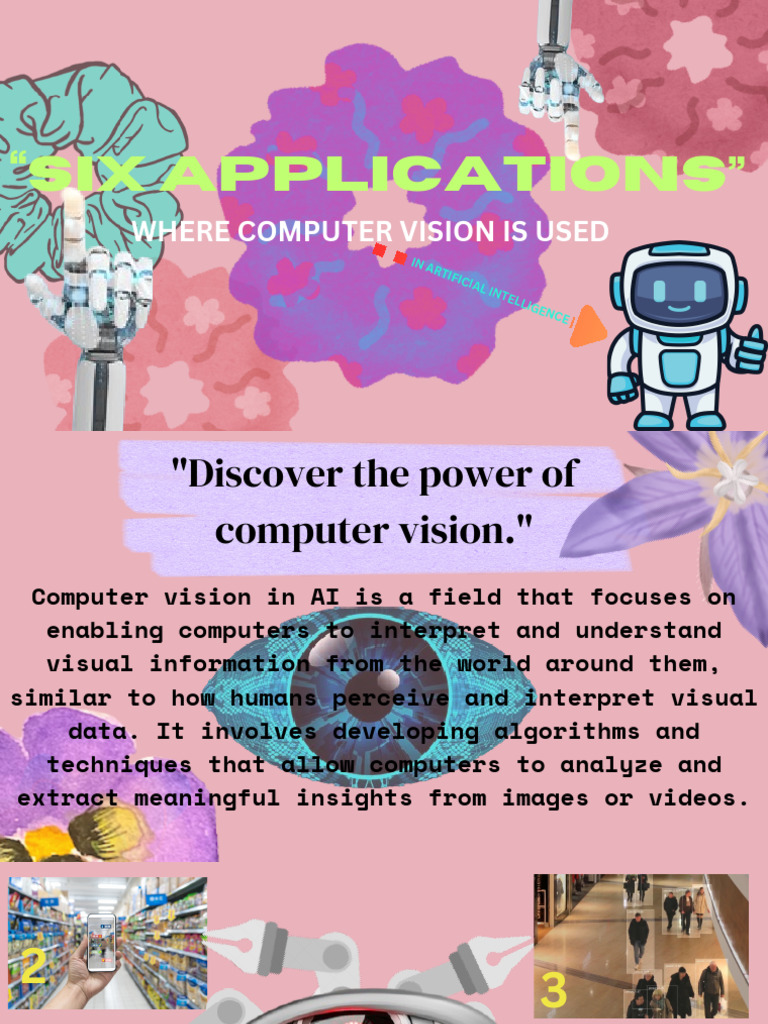 Six Key Applications of Computer Vision | PDF | Computer Vision ...
