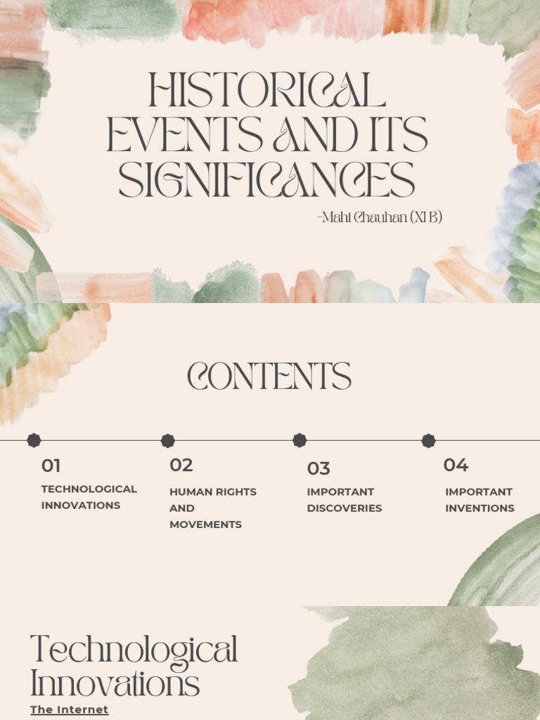 Historical Events and Its Significances | PDF