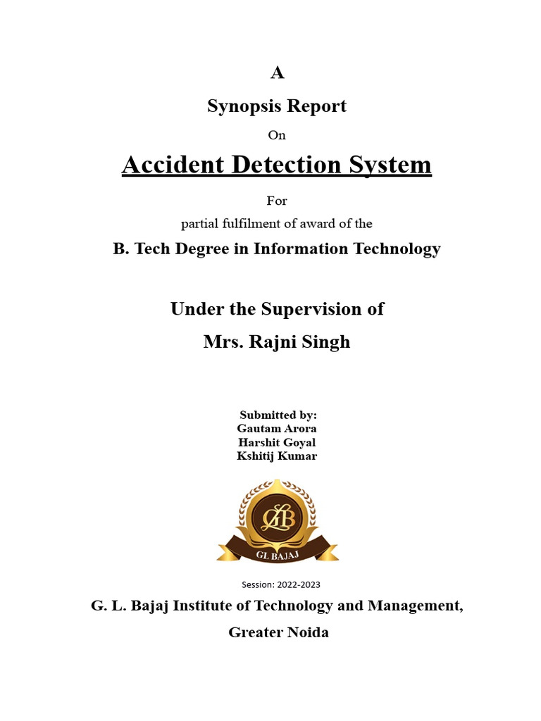 Synopsis Report Format IT 2 | PDF | Computing