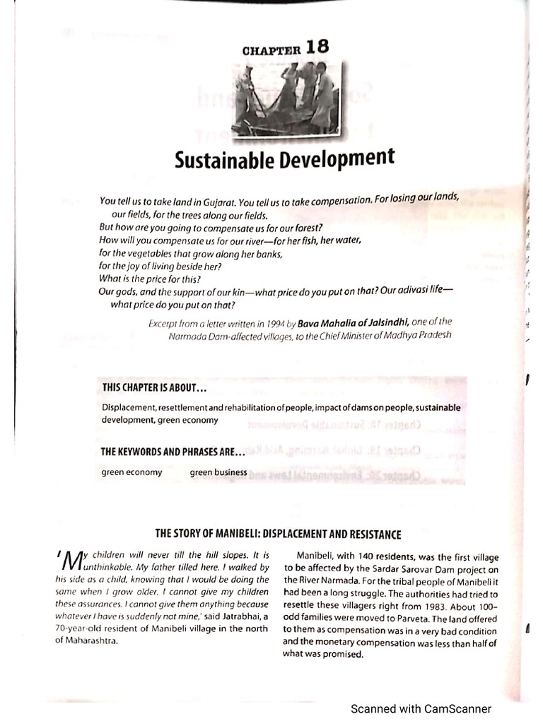 Sustainable Development Notes - ES1st Year - Oxford | PDF