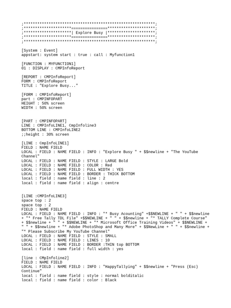 Delete All Unused Ledger, Masters and Inventory | PDF | Software ...