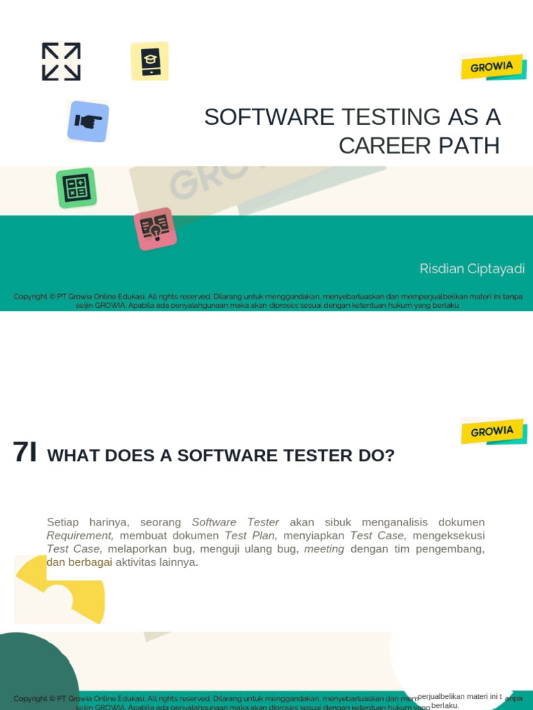 6JlvmQxSmxUbWCV18LCQ - 1.2.software Testing As A Career Path | PDF