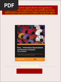 Download Kivy : interactive applications and games in Python : create responsive cross-platform UI/UX applications and games in Python using the open source Kivy library Second Edition Roberto Ulloa ebook All Chapters PDF