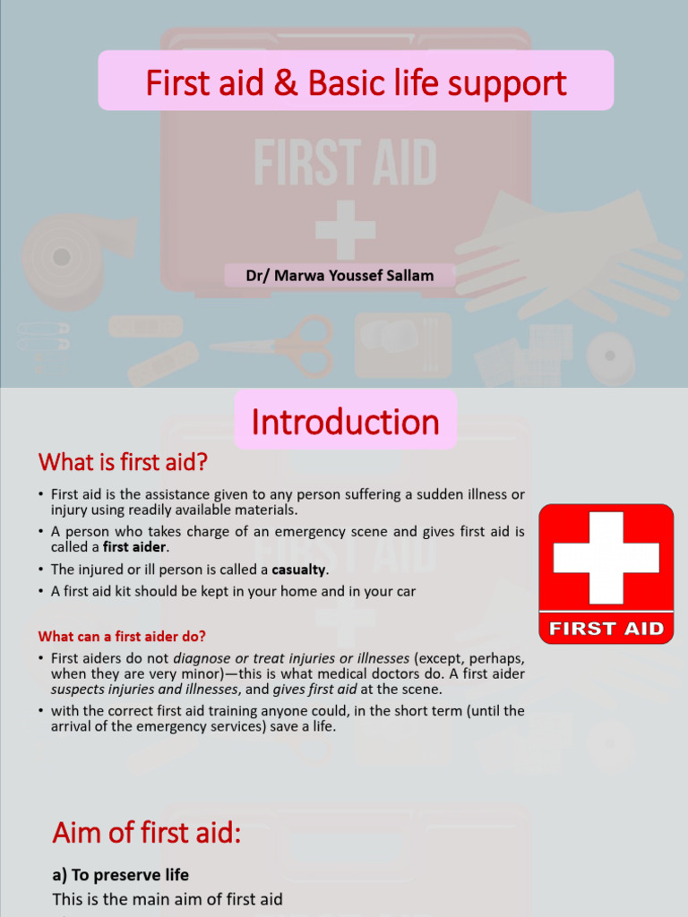 First Aid and Basic Life Support Guide | PDF | Cardiopulmonary ...