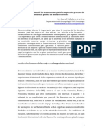 Los derechos humanos de las mujeres como plataforma para los procesos de incidencia política de las jóvenes lideresas[1]