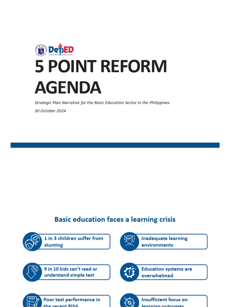 5PT Reform Agenda Strategy PPT 10302024 - 241112 - 123952 | PDF ...
