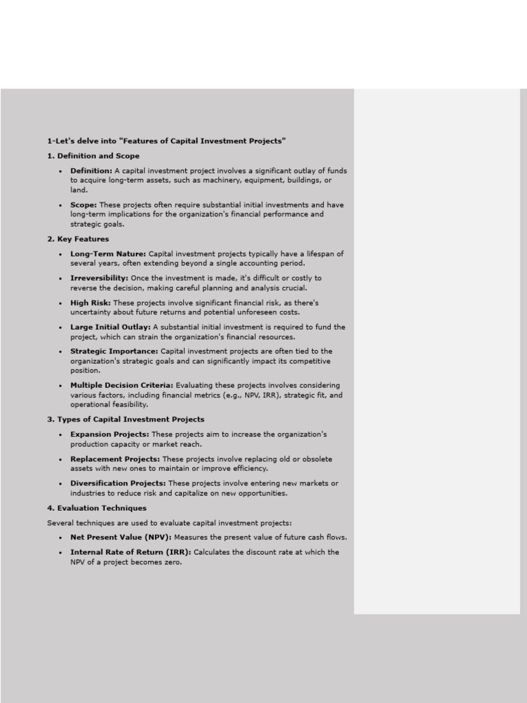 1) Capital Investments Appraisal & Specific Dcf Techniques | PDF | Net ...