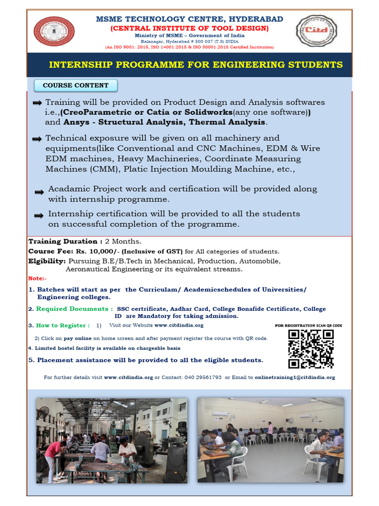 MSME Internship Program Details | PDF