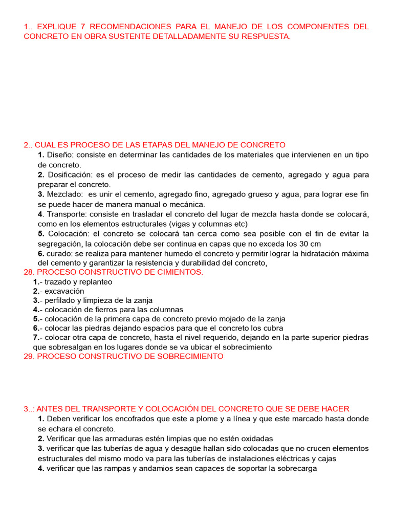 Resolucion Del Examen Final de Constru | PDF | Hormigón | Fundación ...