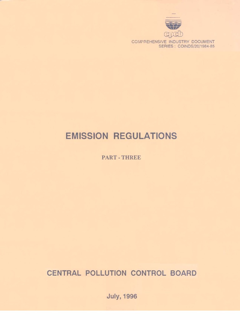 Emission Regulations Part 3 Overview | PDF | Air Pollution | Pressure ...