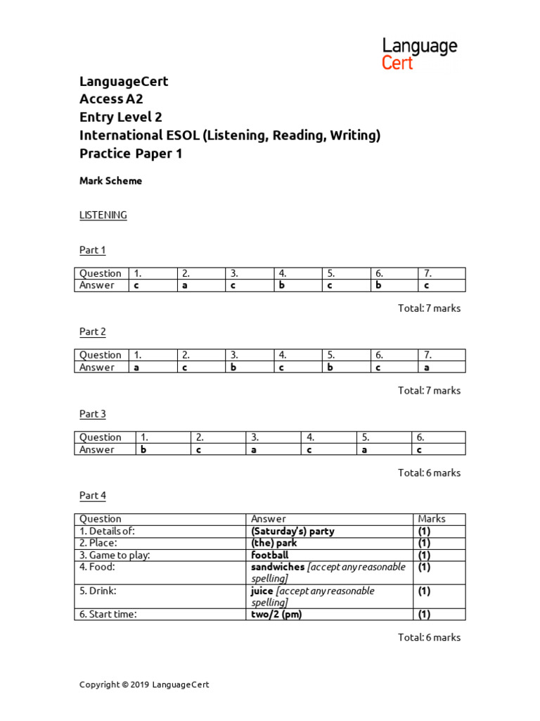 B2 Languagecert Reading Tasks B25