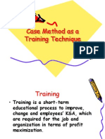 Case Method As A Training Technique