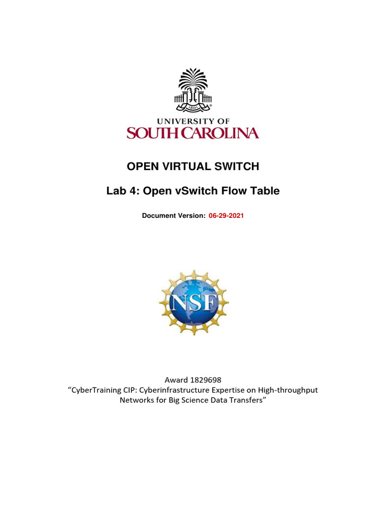 Lab 4_Open VSwitch Flow Table | PDF | Network Switch | Port (Computer ...