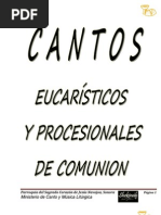 Cantos Eucarísticos con acordes