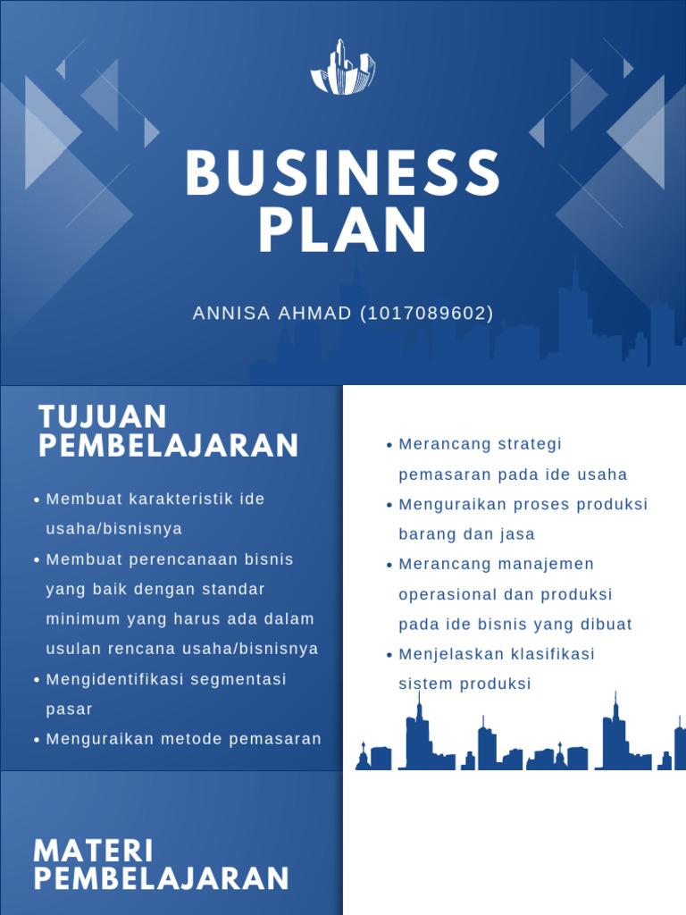 Rencana Bisnis Business Plan Pdf