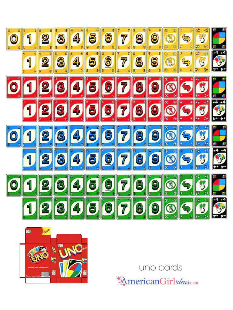 UNO Cards Front | PDF