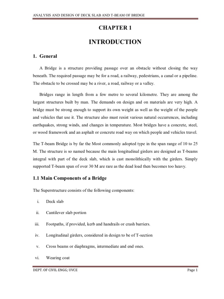Analysis of Deck Slab and Tee Beam of A Bridge | PDF | Bridge | Bending
