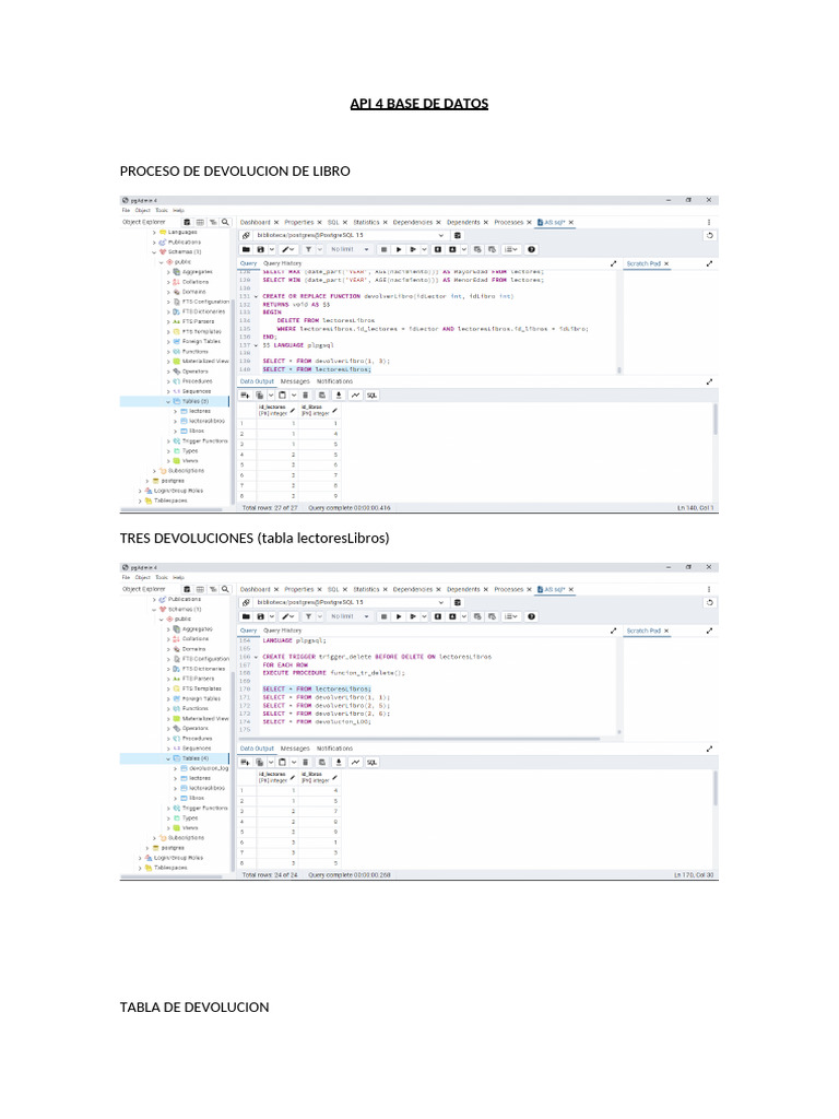 Api 4 Base de Datos | PDF