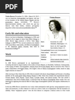 Trisha Brown Dance and Art in Dialogue 1961-2001 | PDF | Social