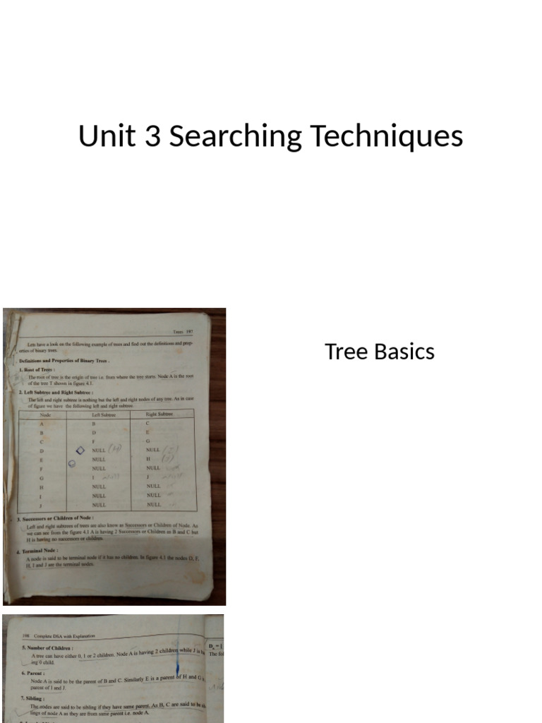 28 nov 24 unit 3 searching and sorting techniques pdf