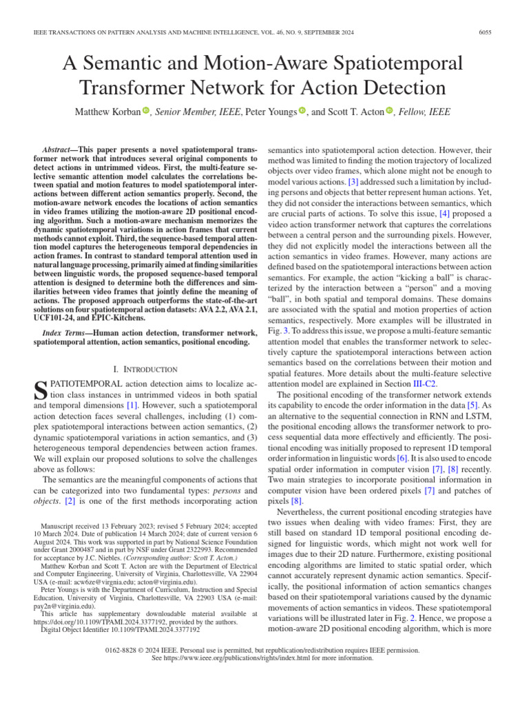 Spatiotemporal Transformer for Action Detection | PDF | Image ...