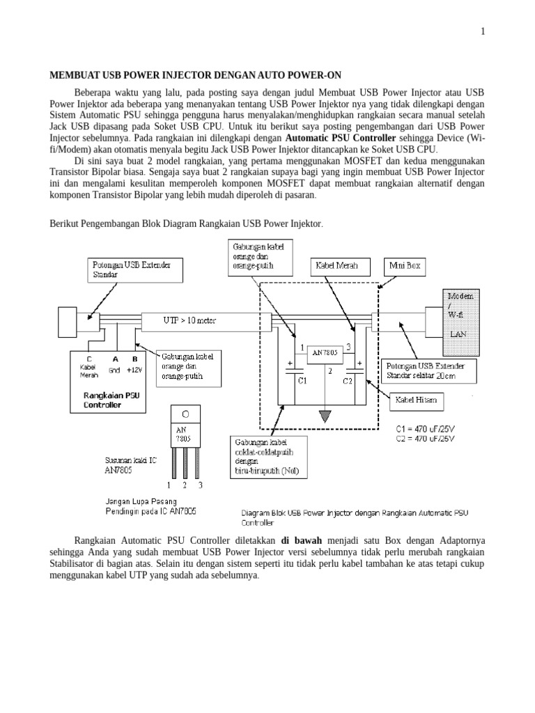 Pengembangan USB Power Injector Otomatis | PDF