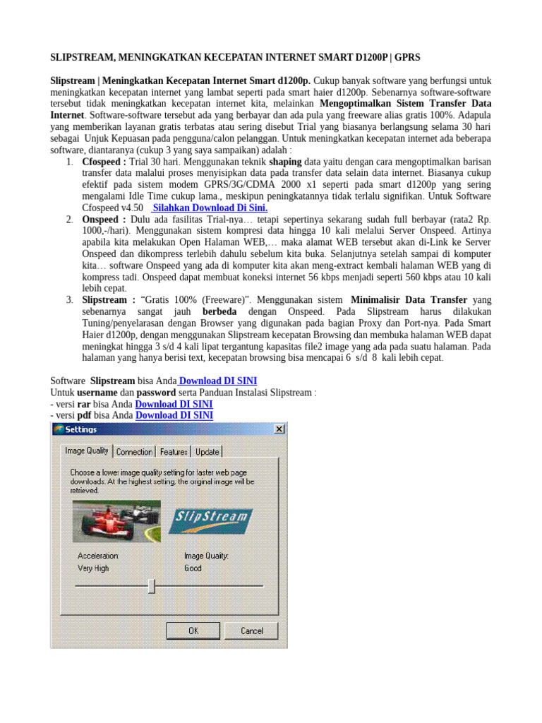 Optimalkan Kecepatan Internet Smart D1200P | PDF