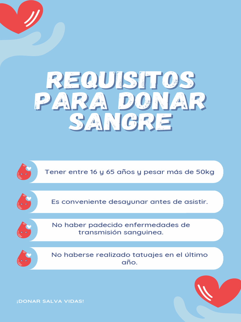 Donar Sangre: Dudas Frecuentes Y Requisitos Para Salvar Vidas – MDHVI