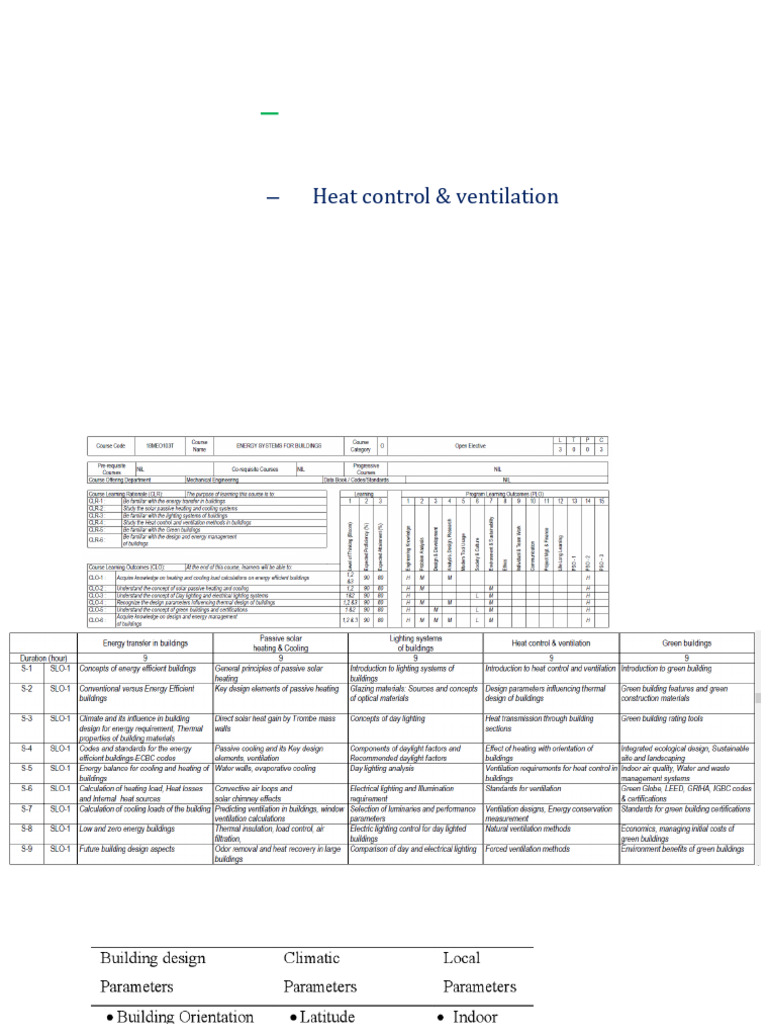 Thermal Design & Ventilation in Buildings | PDF | Heat Transfer ...