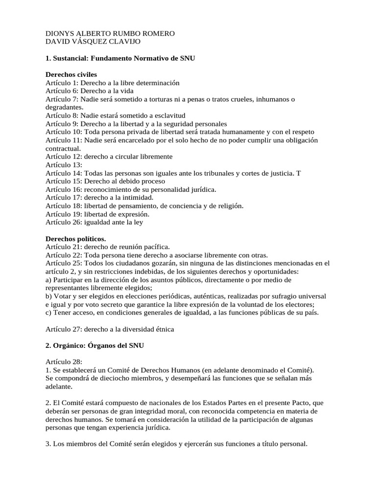 Sistema Internacional de Los DDHH | PDF | Derechos humanos | Libertad