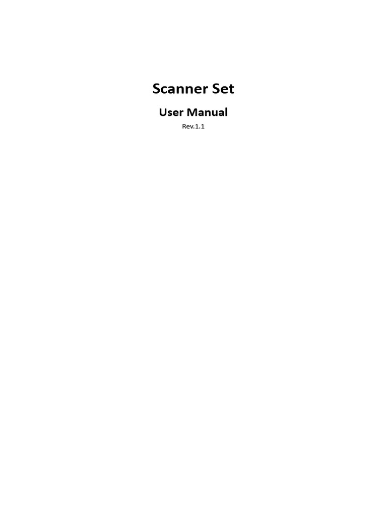 Scanner Set User Manual | PDF | Qr Code | Graphical User Interfaces