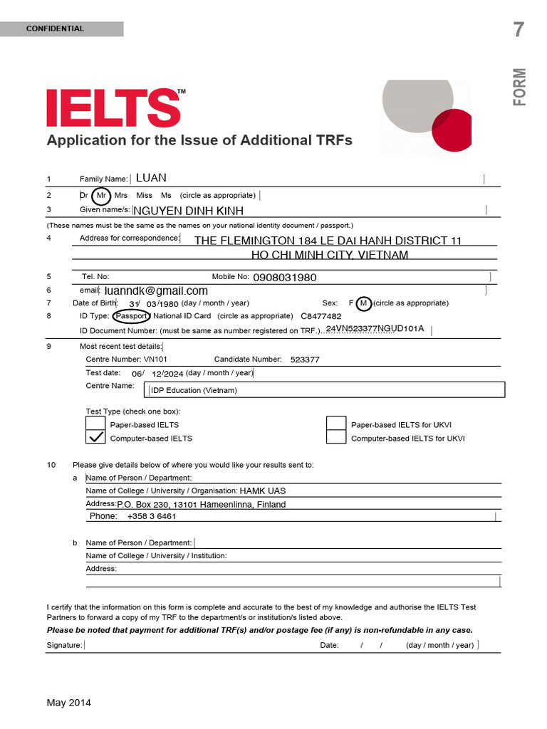 Additional-TRF-Application-Form NDKL 2 | PDF | Authentication | Access ...
