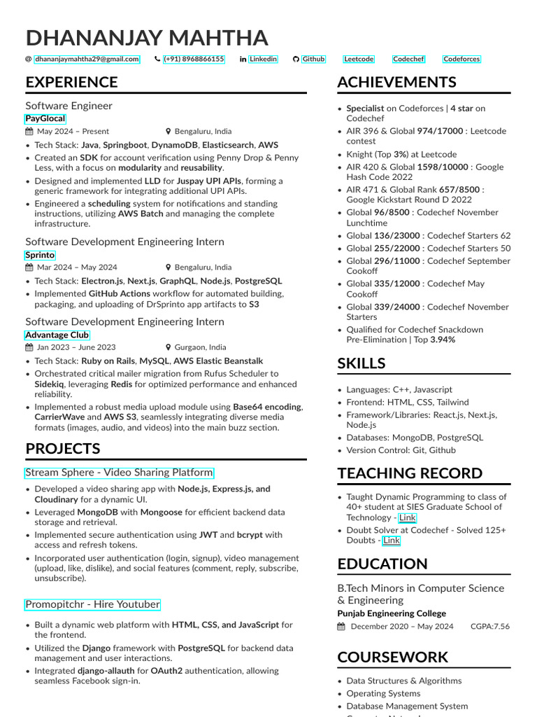 Dhananjay_Mahtha | PDF | Java Script | Computing