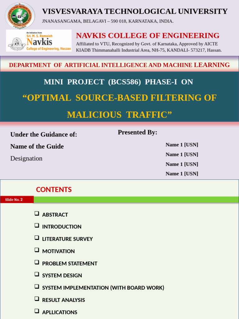 Mini Project PPT Template | PDF | Artificial Intelligence ...