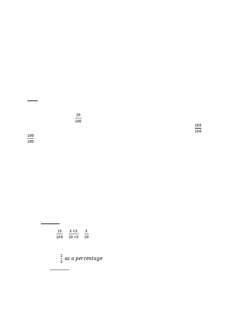 Understanding Percentages in Math | PDF