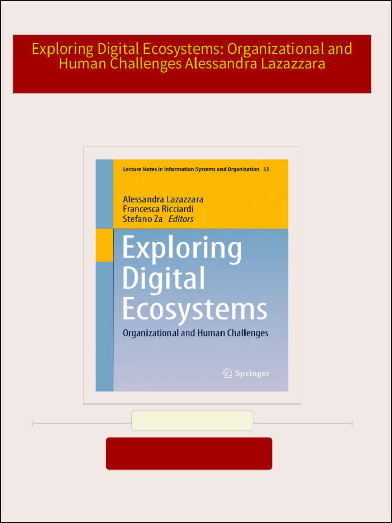 Get exploring digital ecosystems organizational and human challenges