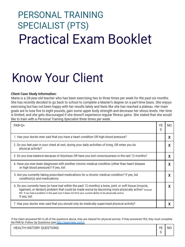 PTS Practical Exam Guide | PDF | Anatomical Terms Of Motion | Pelvis