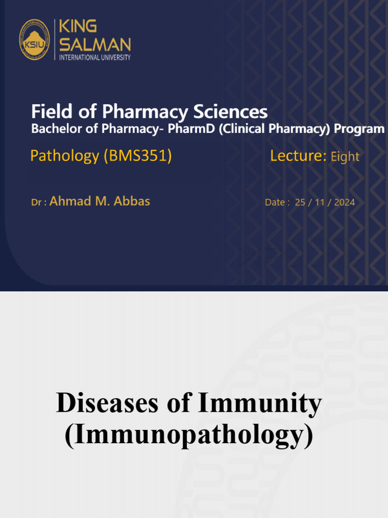 Diseases of Immunity Overview | PDF | Immune System | Inflammation