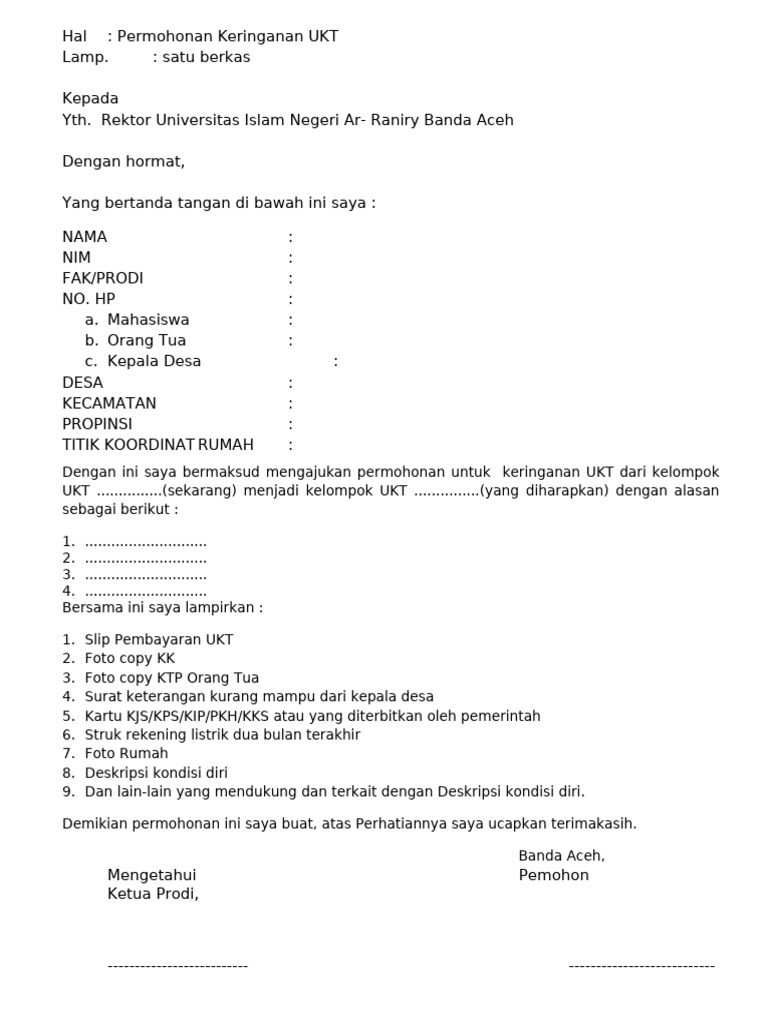 File Surat Permohonan | PDF